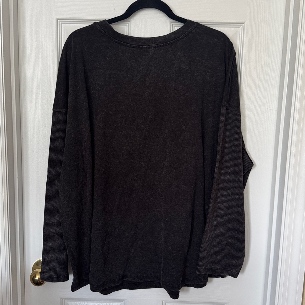 Terra & Sky Textured Scoop Neck Top Sz 3X - Picture 3 of 7
